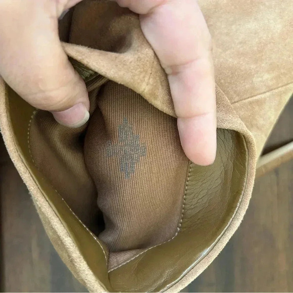 Marc Fisher Rayya Heeled Dress Bootie in Tan Suede - Picture 11 of 12